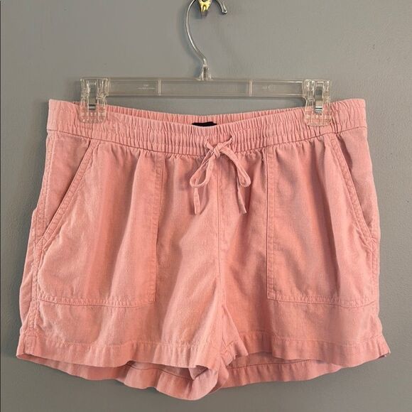 J. Crew Women's S Beachy Pull on Tropez Pink Linen blend Shorts - Picture 7 of 7